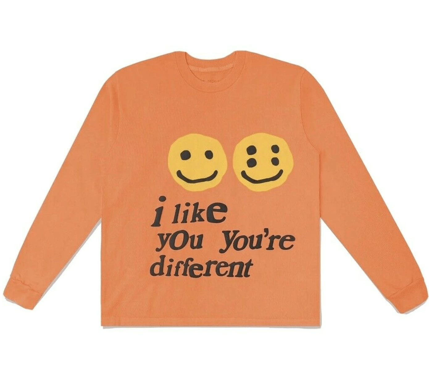 Cactus Plant Flea Market I Like You You're Different L/S Tee Orange