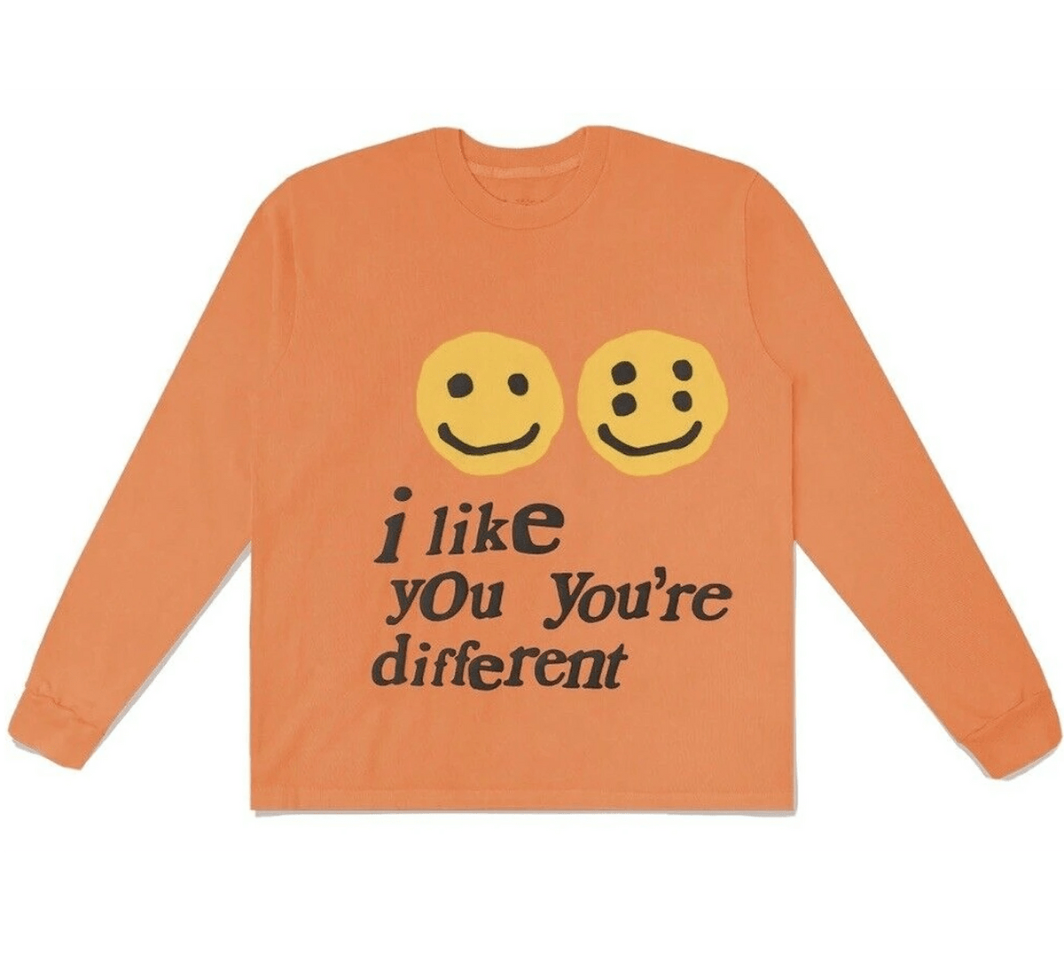 Cactus Plant Flea Market I Like You You're Different L/S Tee Orange