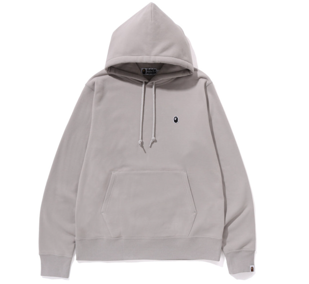 BAPE Ape Head One Point Relaxed Fit Pullover Hoodie (SS23) Cream