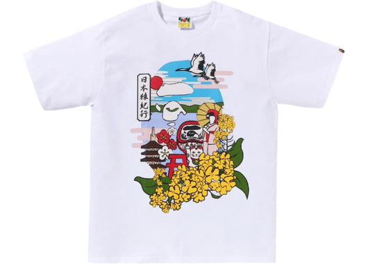 BAPE Japan Culture Spring Ape Head Tee White