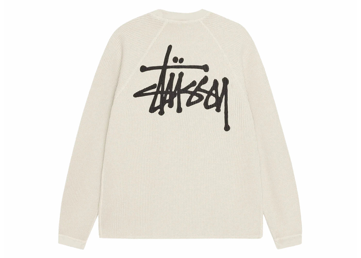 Stussy Raglan Thermal L/S Crew Bone