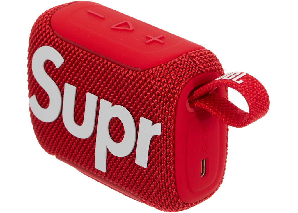Supreme JBL Go 5 Bluetooth Speaker Red