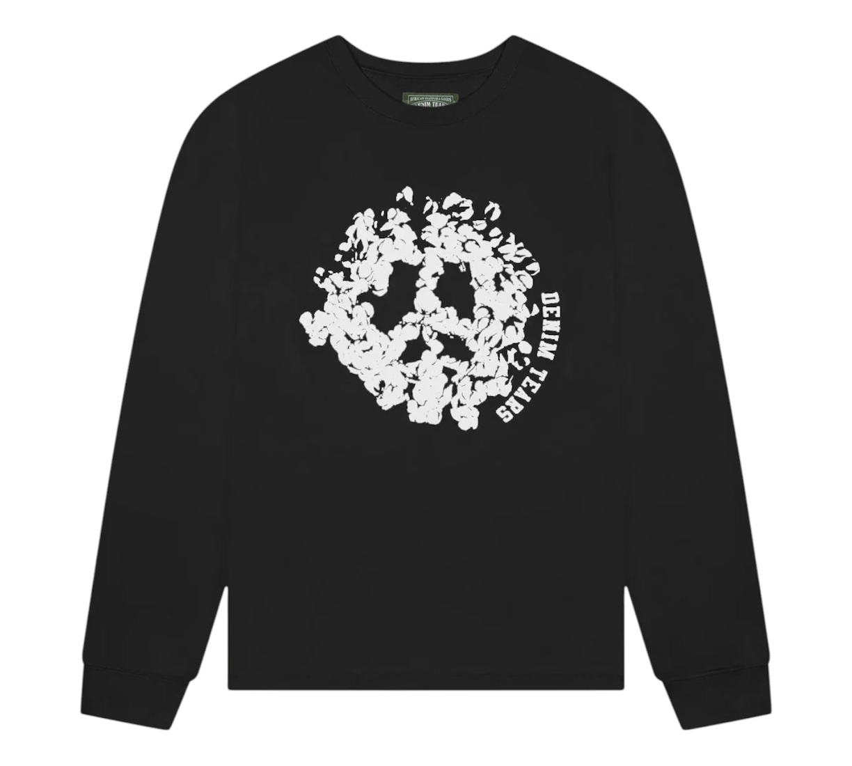 Denim Tears Peace Wreath Long Sleeve Tee Black