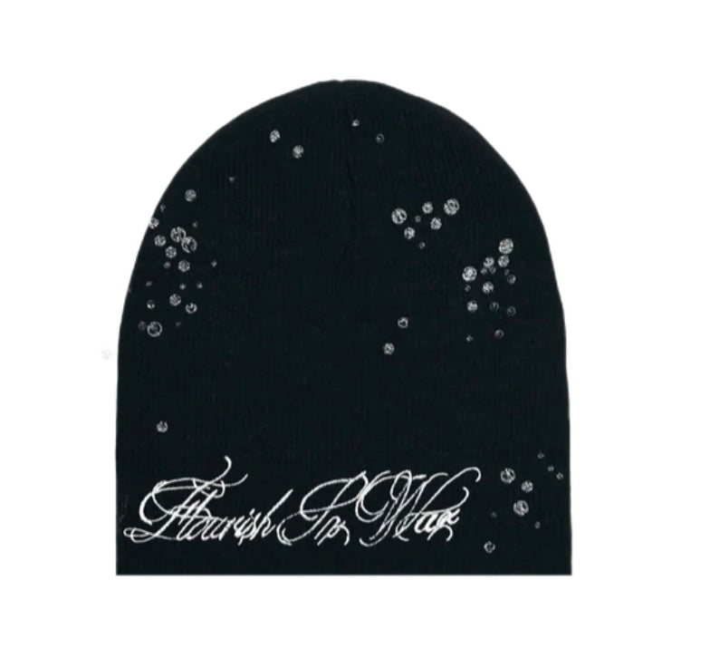 Flowar Raindrop Beanie Black