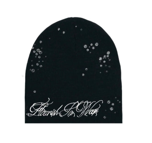 Flowar Raindrop Beanie Black