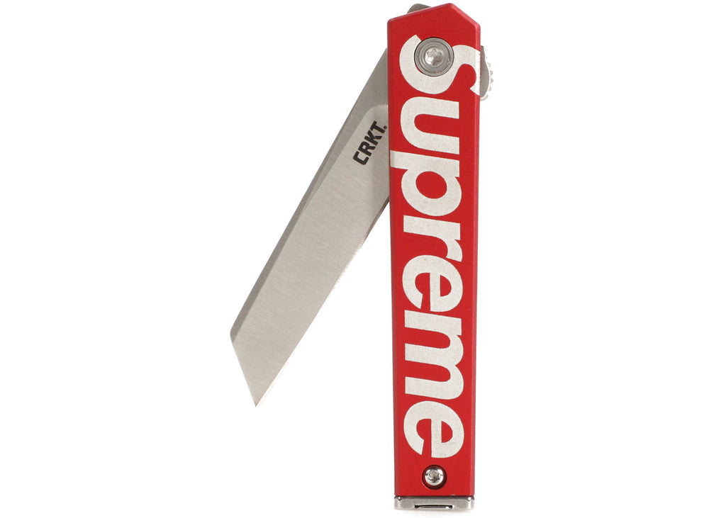 Supreme CRKT CEO Microflipper Pocket Knife Red