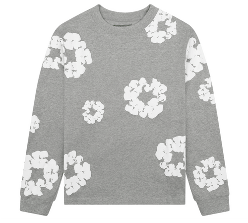 Denim Tears Cotton Wreath Long Sleeve Grey