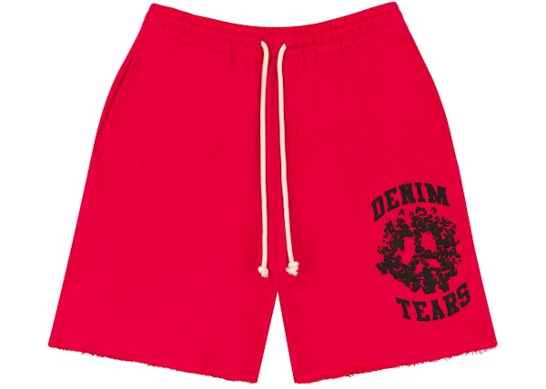 Denim Tears Denim University Sweat Shorts Red