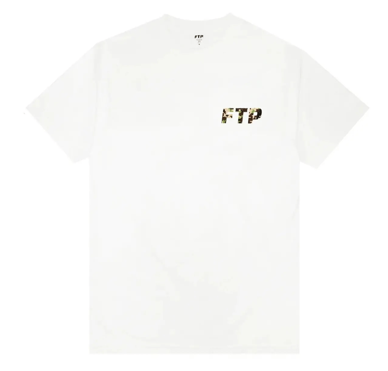 FTP Digital Camo Log Tee White