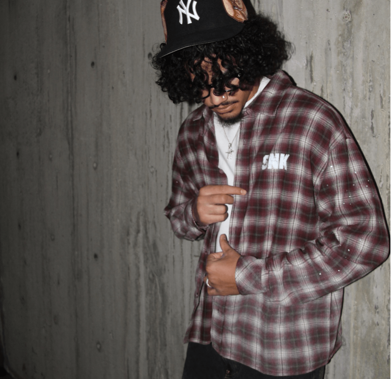 SNK Bedazzled Flannel Red