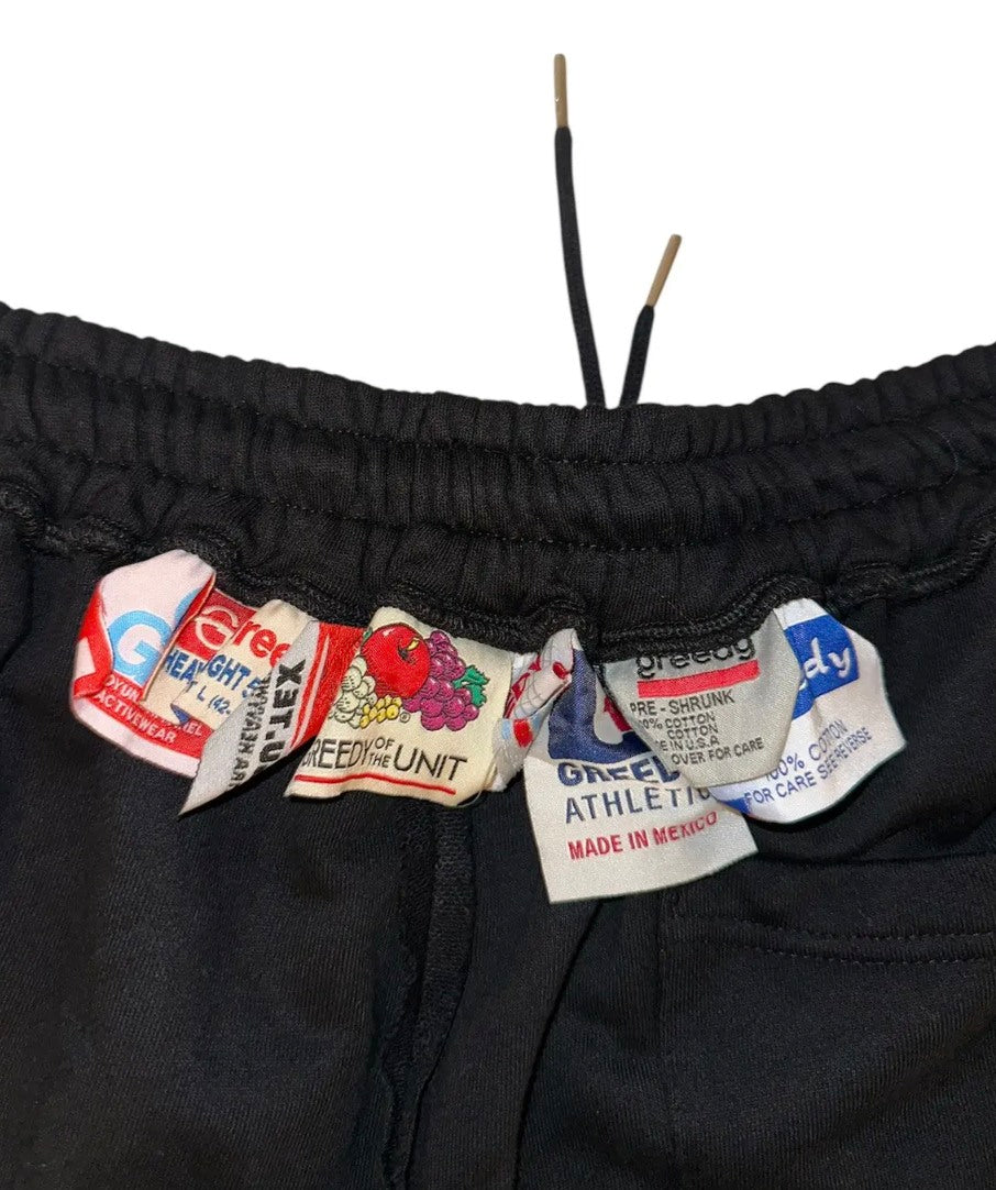Greedy Unit ‘MULTI-TAG SWEAT SHORTS’ Black