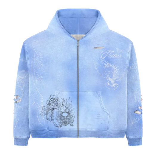 Flowar Hydrangea Zip Up