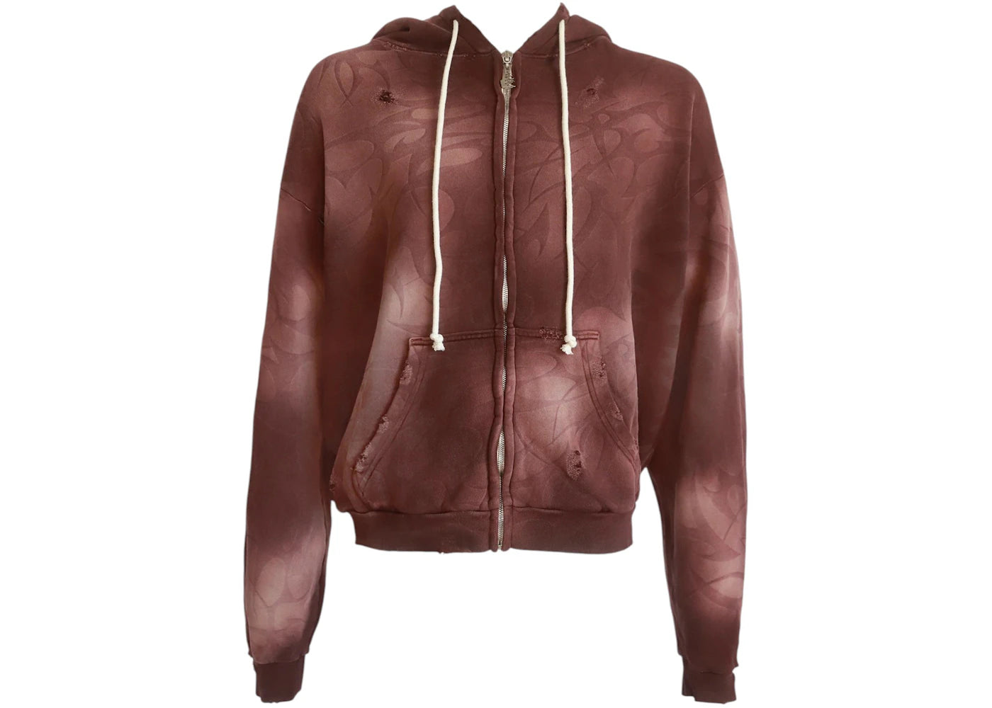 Hellstar Tribal Zip-Up Hoodie Brown