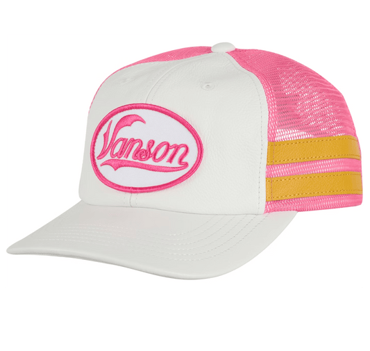Supreme Vanson Leathers Mesh Back 6-Panel White