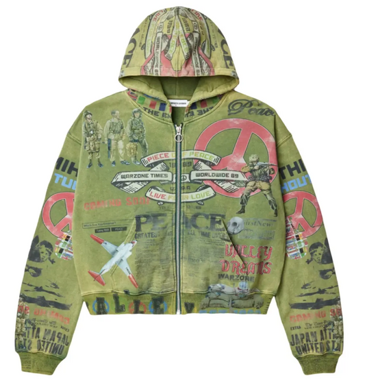 Vale Vale Forever Peace Zip Up