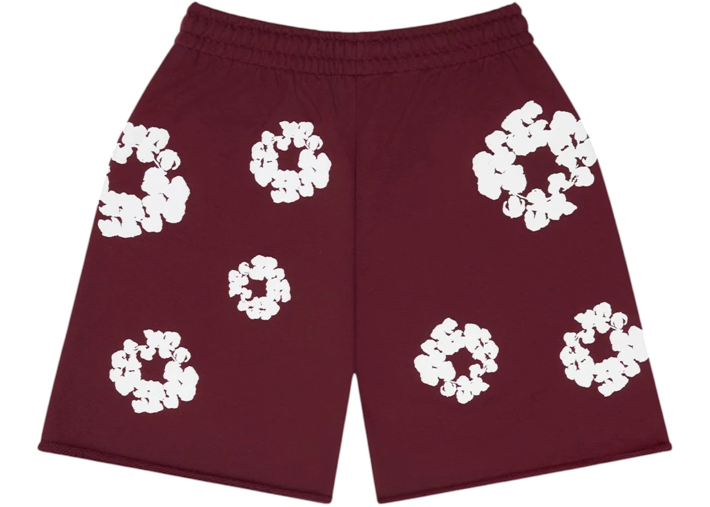 Denim Tears Cotton Wreath Sweatshorts Burgundy