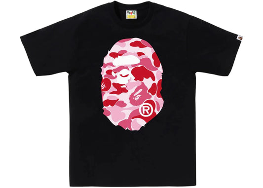 BAPE ABC Camo Big Ape Head Tee (FW25) Black/Pink