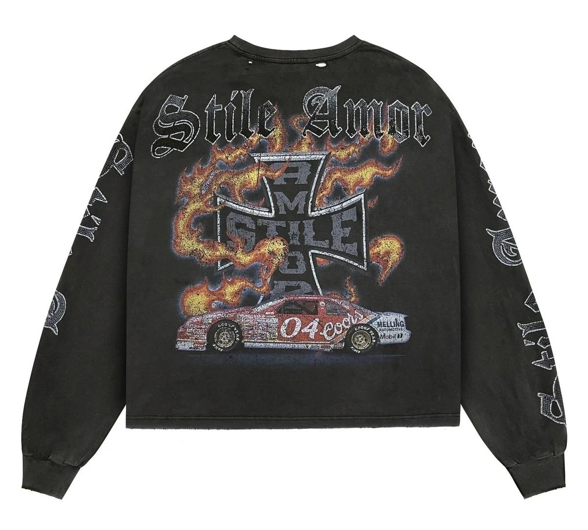 Stile De Amor Washed Black Corredore Long Sleeve