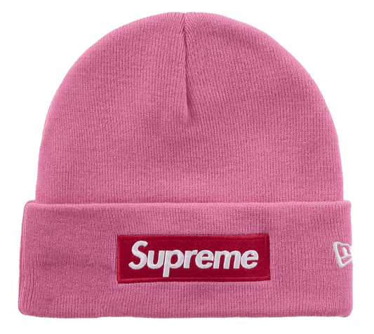 Supreme New Era Box Logo Beanie (FW25) Magenta