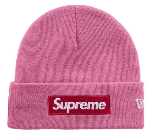 Supreme New Era Box Logo Beanie (FW25) Magenta