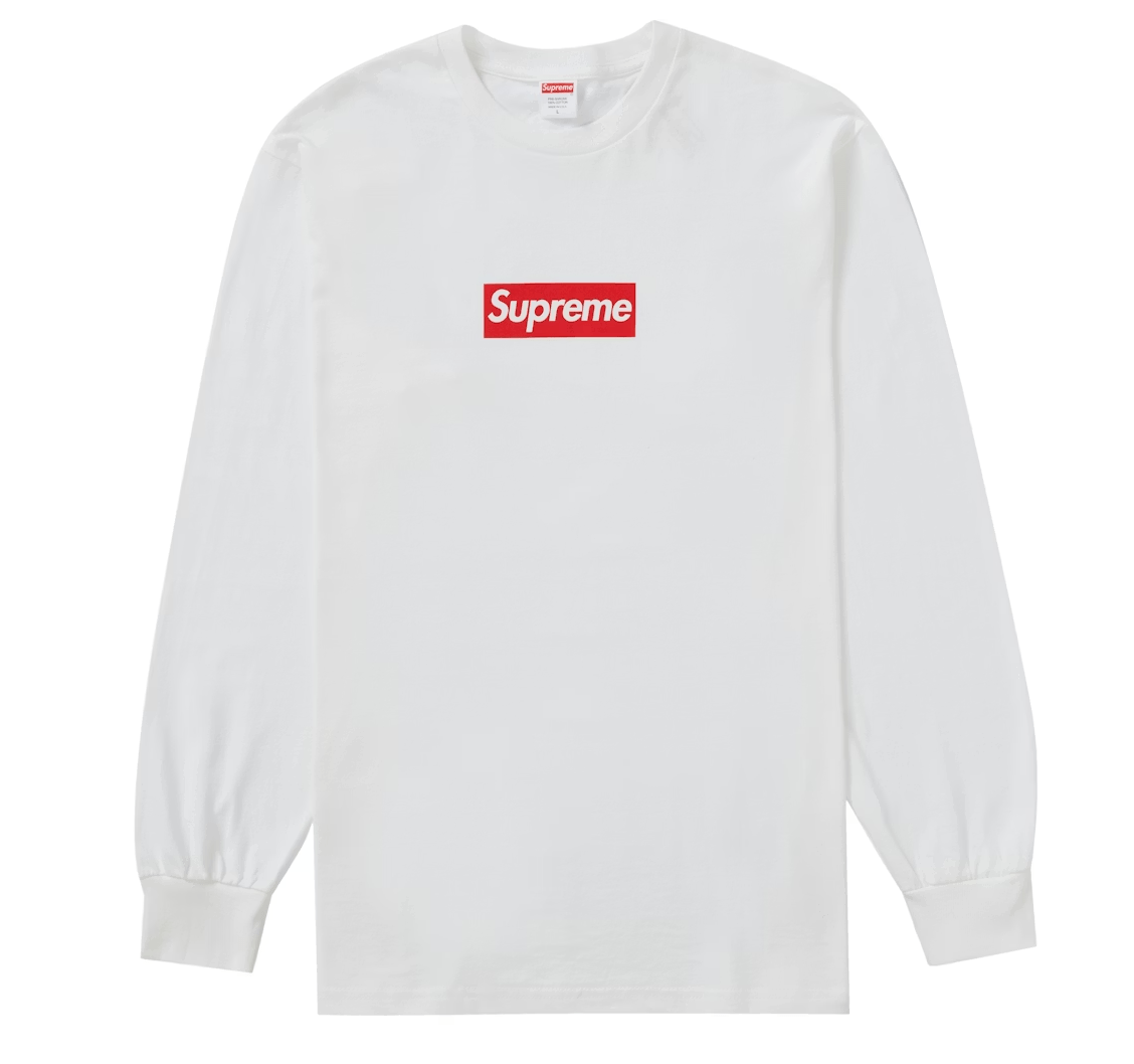 Supreme Box Logo L/S Tee White