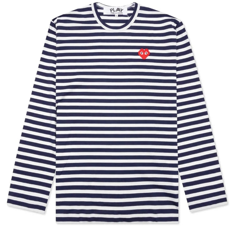 Comme des Garcons PLAY x the Artist Invader Long Sleeve