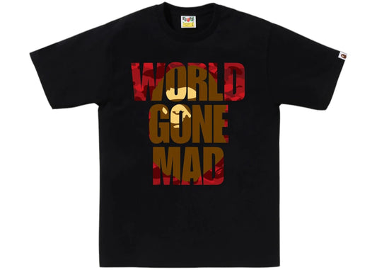 BAPE Color Camo WGM Ape Head Overlap Tee Black