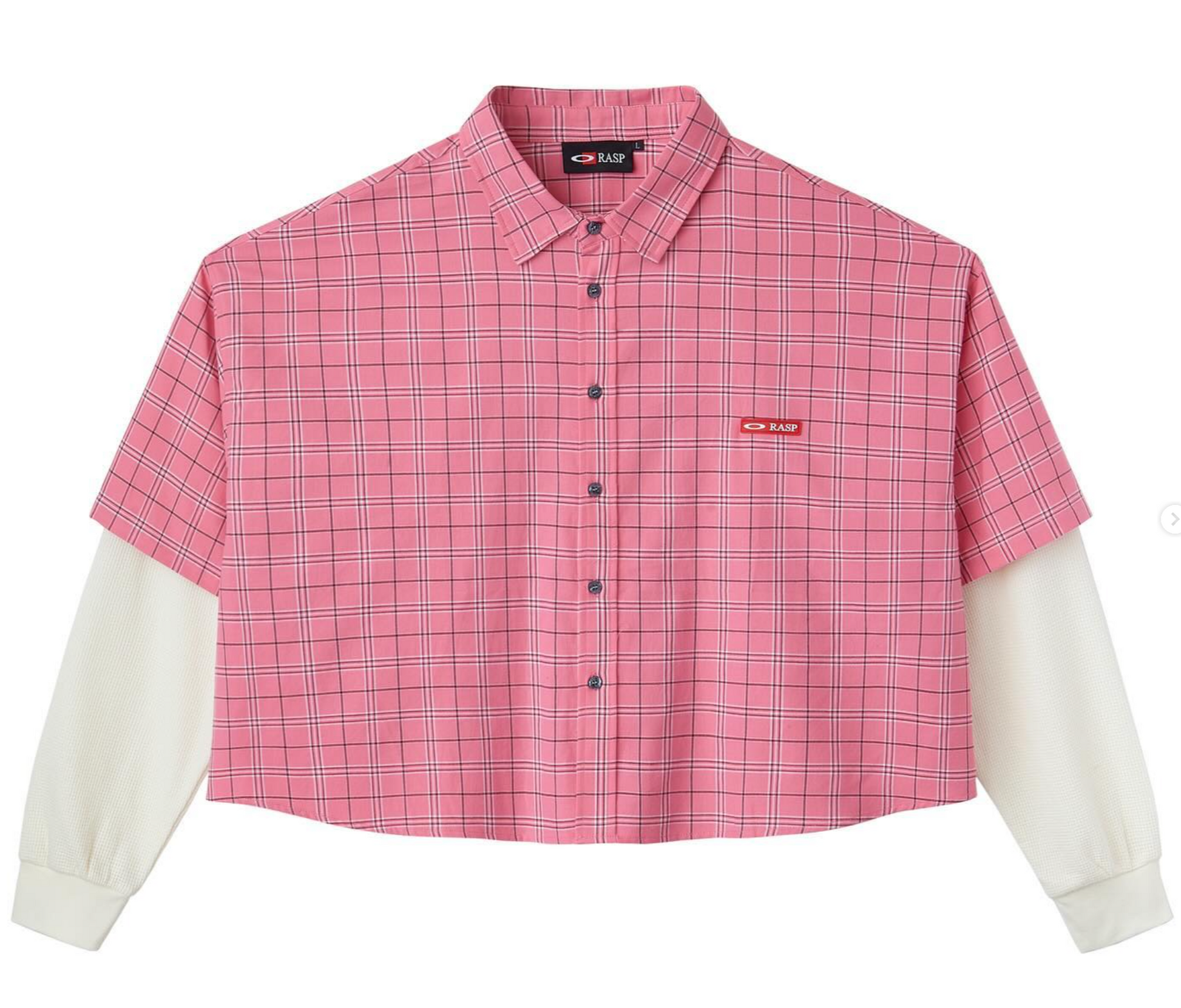 GV Gallery Cropped Raspberry Pink Thermal Flannel