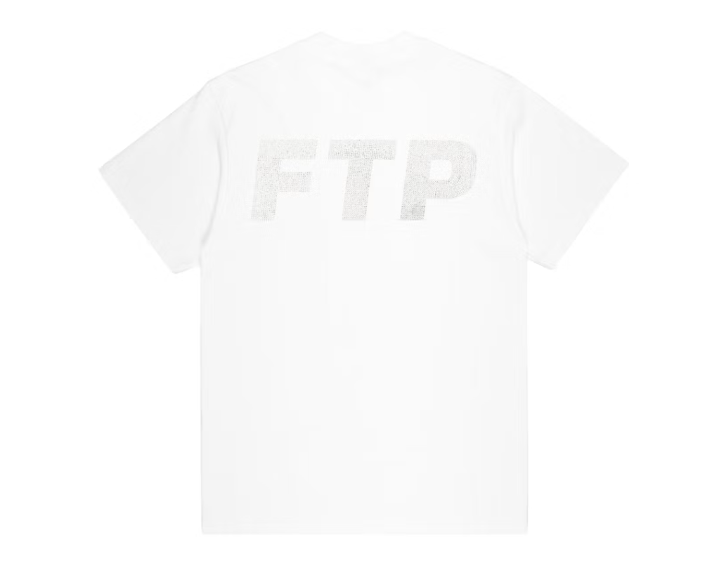 FTP Rhinestone Logo Tee White