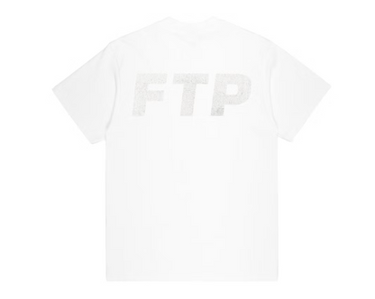 FTP Rhinestone Logo Tee White