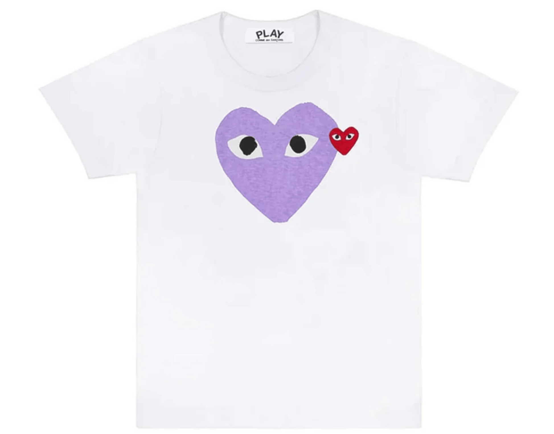 Comme des Garçons PLAY Pastel Heart/Red Emblem SS Tee