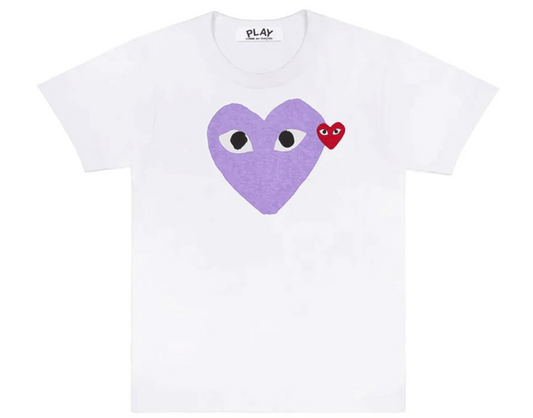 Comme des Garçons PLAY Pastel Heart/Red Emblem SS Tee