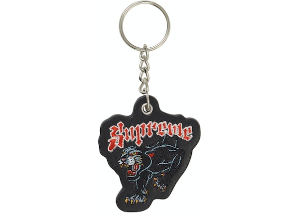 Supreme Panther Keychain Black