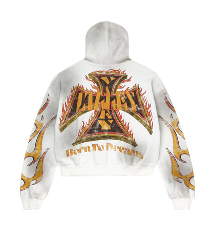 Vale Forever Reborn Waffle Zip Up White
