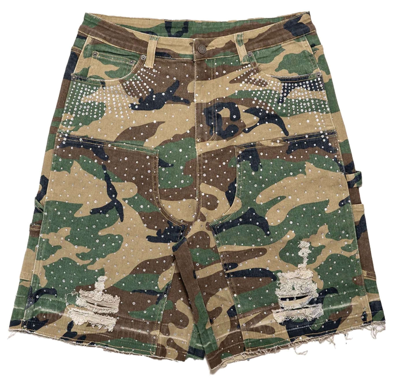 Paper Money Crystalized Shorts in Camo