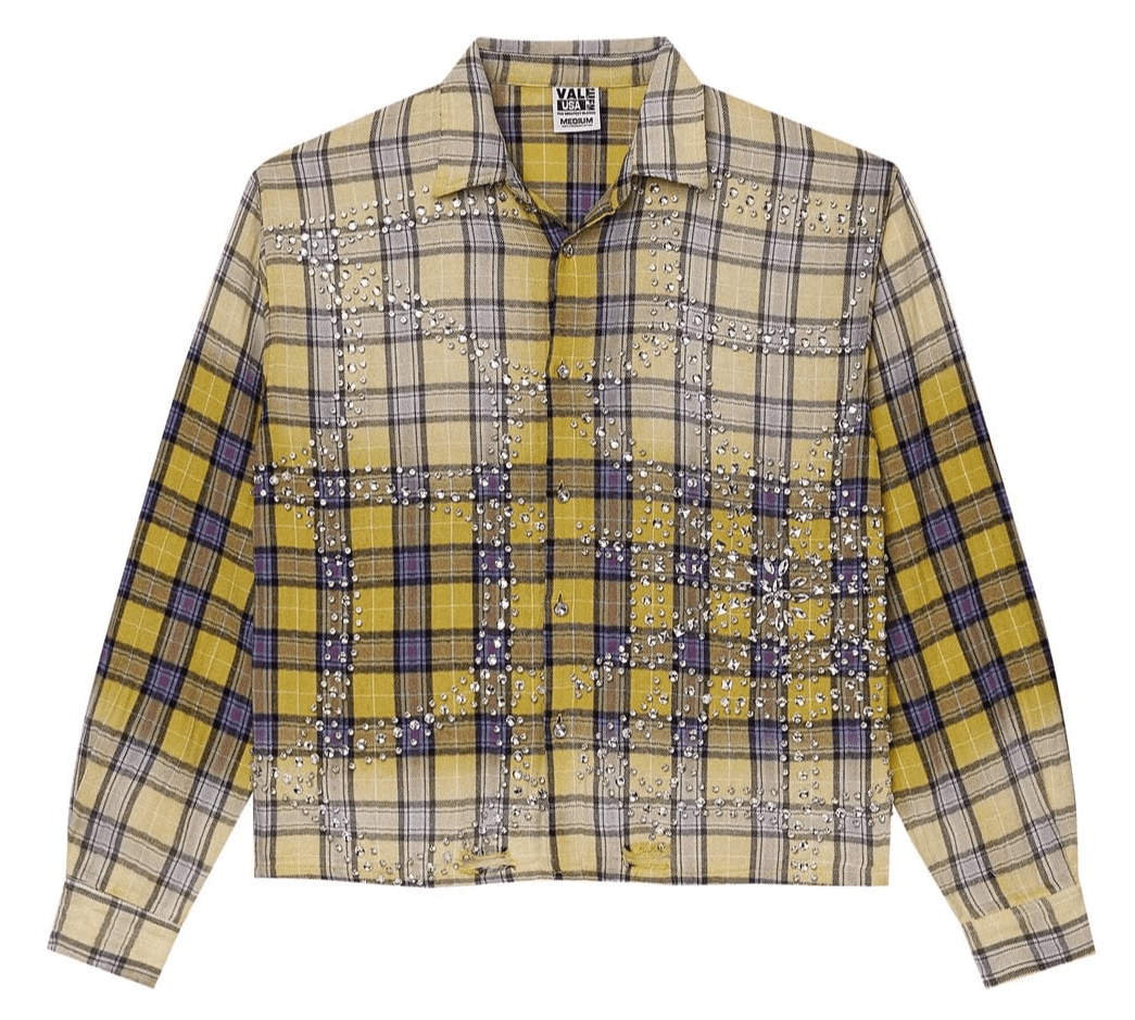Vale Forever Lemonhead L/S Flannel Yellow/Blue