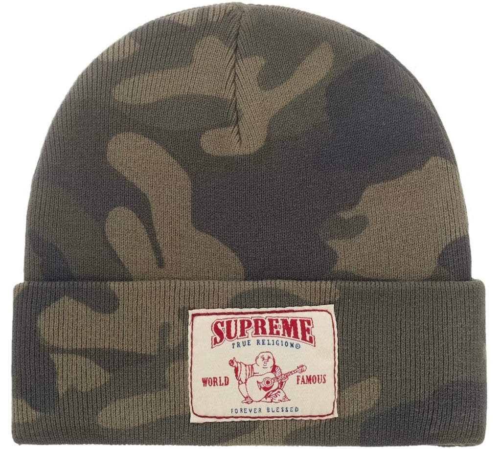 Supreme True Religion Beanie (FW25) Woodland Camo