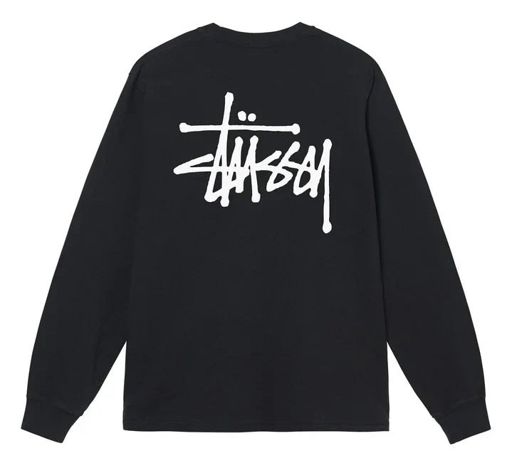 Stussy Basic Long Sleeve Black