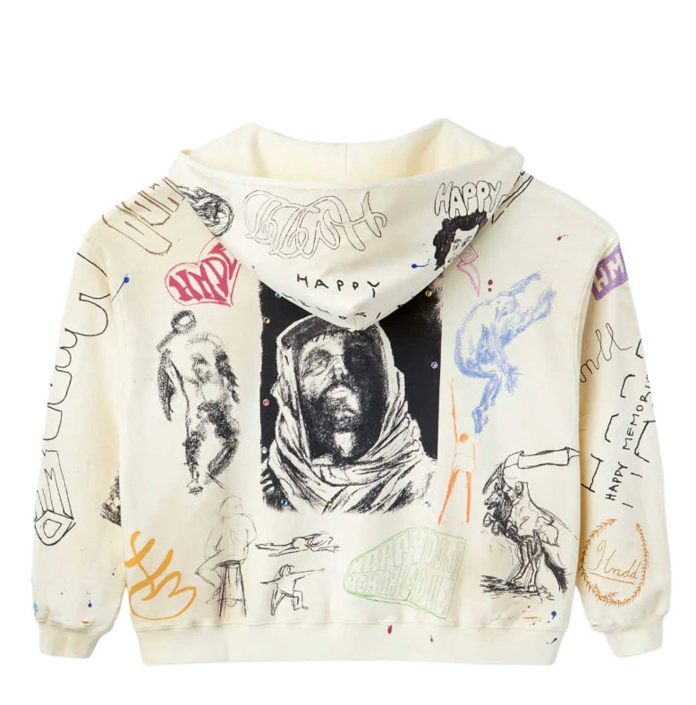 HMDD Sketch Hoodie Cream