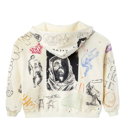 HMDD Sketch Hoodie Cream