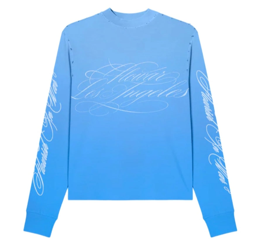 FLOWAR LONG SLEEVE (SKY BLUE)