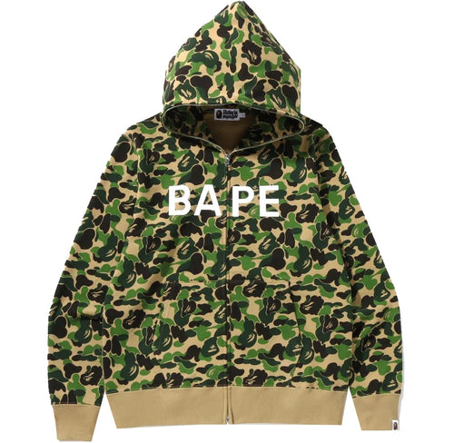 BAPE ABC Camo BAPE Full Zip Hoodie Green