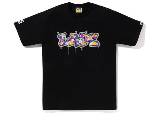 BAPE LA Store 5th Anniversary Lape Graffiti Logo Tee Black