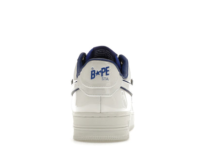 A Bathing Ape Bape Sta Patent Leather White Blue