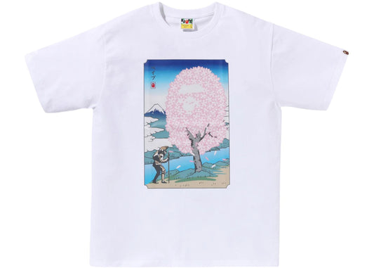 BAPE Japan Sakura Tee White