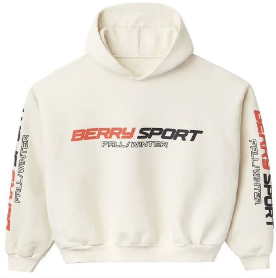GV Gallery Raspberry Hills Berry Sport Hoodie Cream