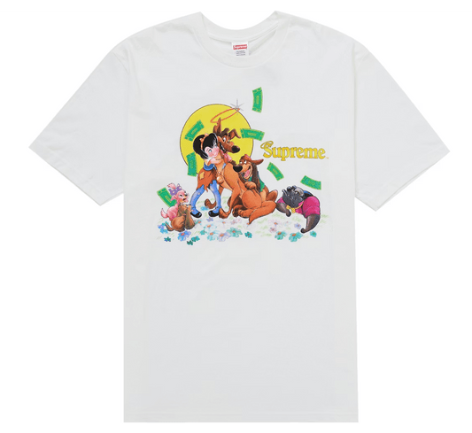 Supreme All Dogs Go To Heaven Tee White