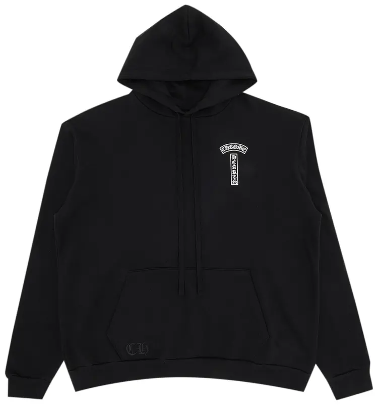 Chrome Hearts T-Bar Floral Hoodie Black