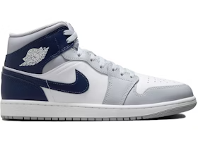 Jordan 1 Mid Wolf Grey Midnight Navy