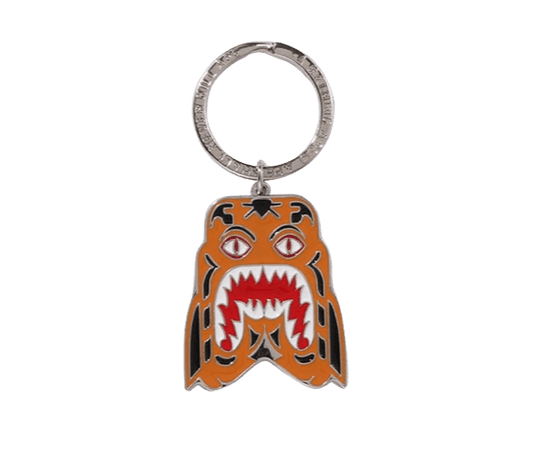 BAPE Tiger Metal Keychain Orange